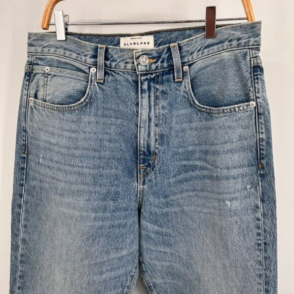 SLVRLAKE London High Rise Straight Jeans Size 31 Heartache Wash - Picture 6 of 16